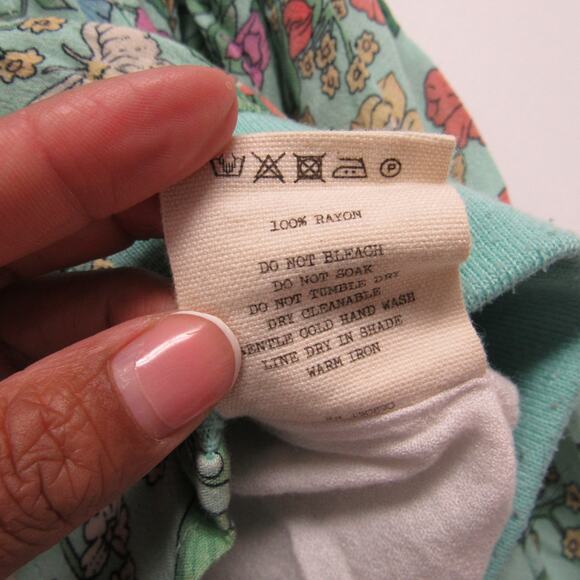 Spell & The Gypsy Sayulita Green Floral Full Zip Bomber Jacket Size Small - Picture 5 of 6